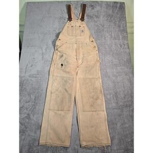 Vintage Carhartt Double Knee R01 Overalls Size 34x32